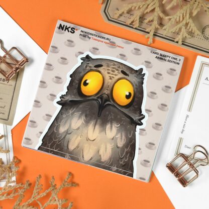 CARD SLEEPY OWL 3